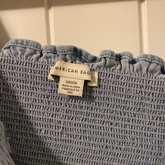 American Eagle denim boho top - Picture 2 of 5